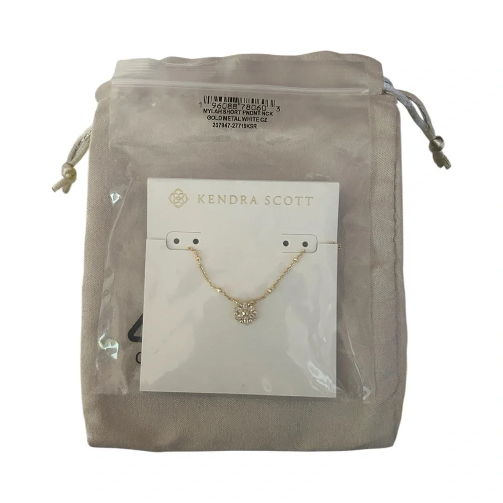 Kendra Scott Mylah Gold Short Pendant Necklace